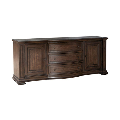 Provence Park - 78" TV Console - Brown - Hornell Furniture Outlet