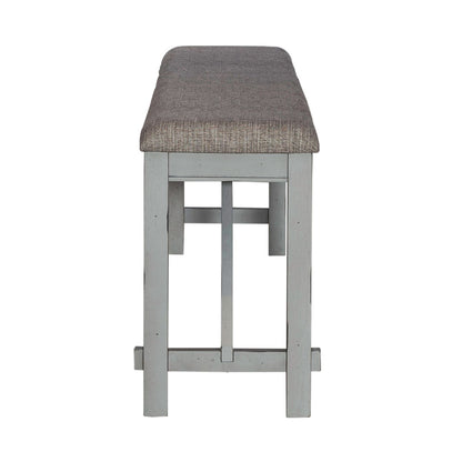 Newport - Counter Height Dining Bench - Gray - Hornell Furniture Outlet