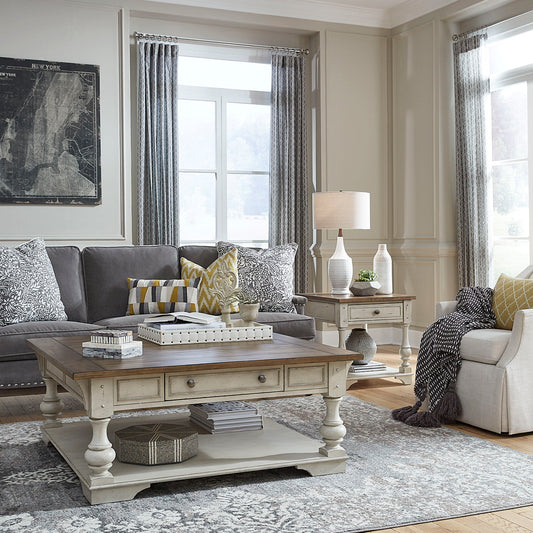 Morgan Creek - 3 Piece Living Room Set - White - Hornell Furniture Outlet