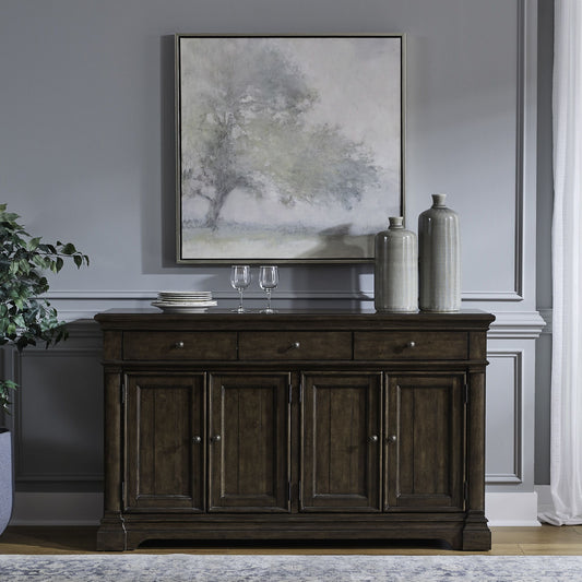 Arden Road - Buffet - Satin Cherry - Hornell Furniture Outlet