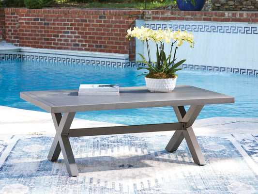 Half Moon Beach - Rectangular Cocktail Table - Gray - Hornell Furniture Outlet
