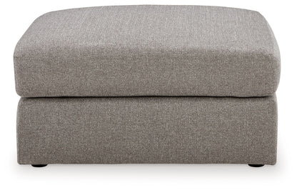 Lindon - Oversized Accent Ottoman - Smoke - Hornell Furniture Outlet