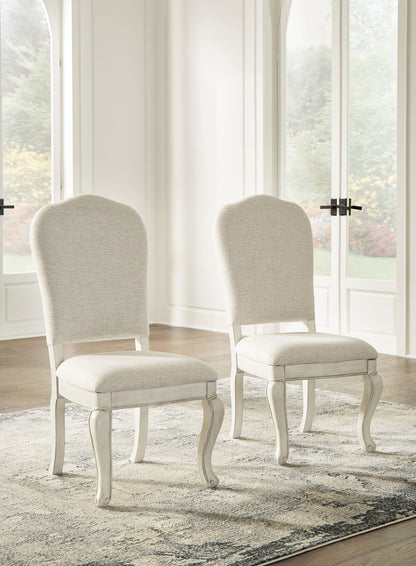 Arlendyne - Antique White - Dining Uph Side Chair (Set of 2) - Hornell Furniture Outlet