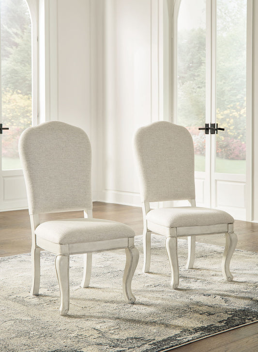 Arlendyne - Antique White - Dining Uph Side Chair (Set of 2) - Hornell Furniture Outlet