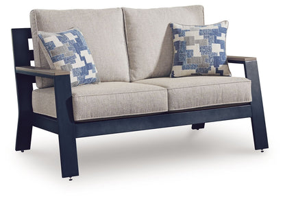 East Beach - Loveseat With Cushion - Blue - Hornell Furniture Outlet