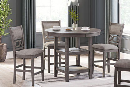 Wrenning - Drm Counter Table Set (Set of 5) - Gray - Hornell Furniture Outlet