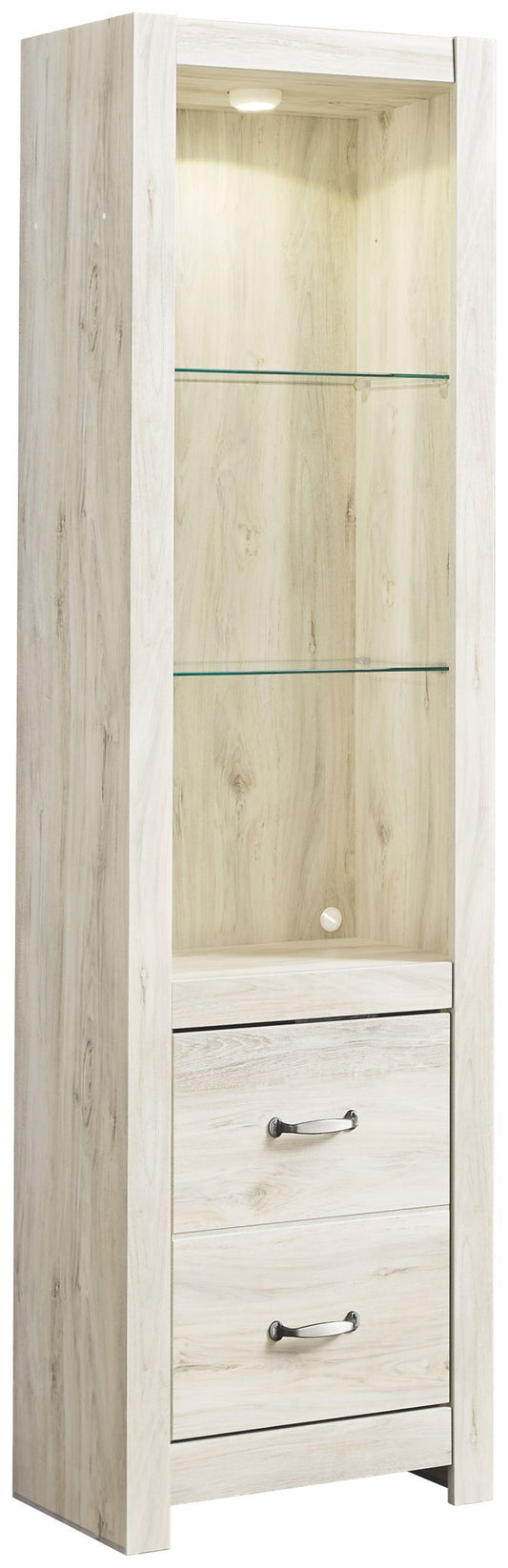 Bellaby - Whitewash - Pier - 2 Drawers - Hornell Furniture Outlet