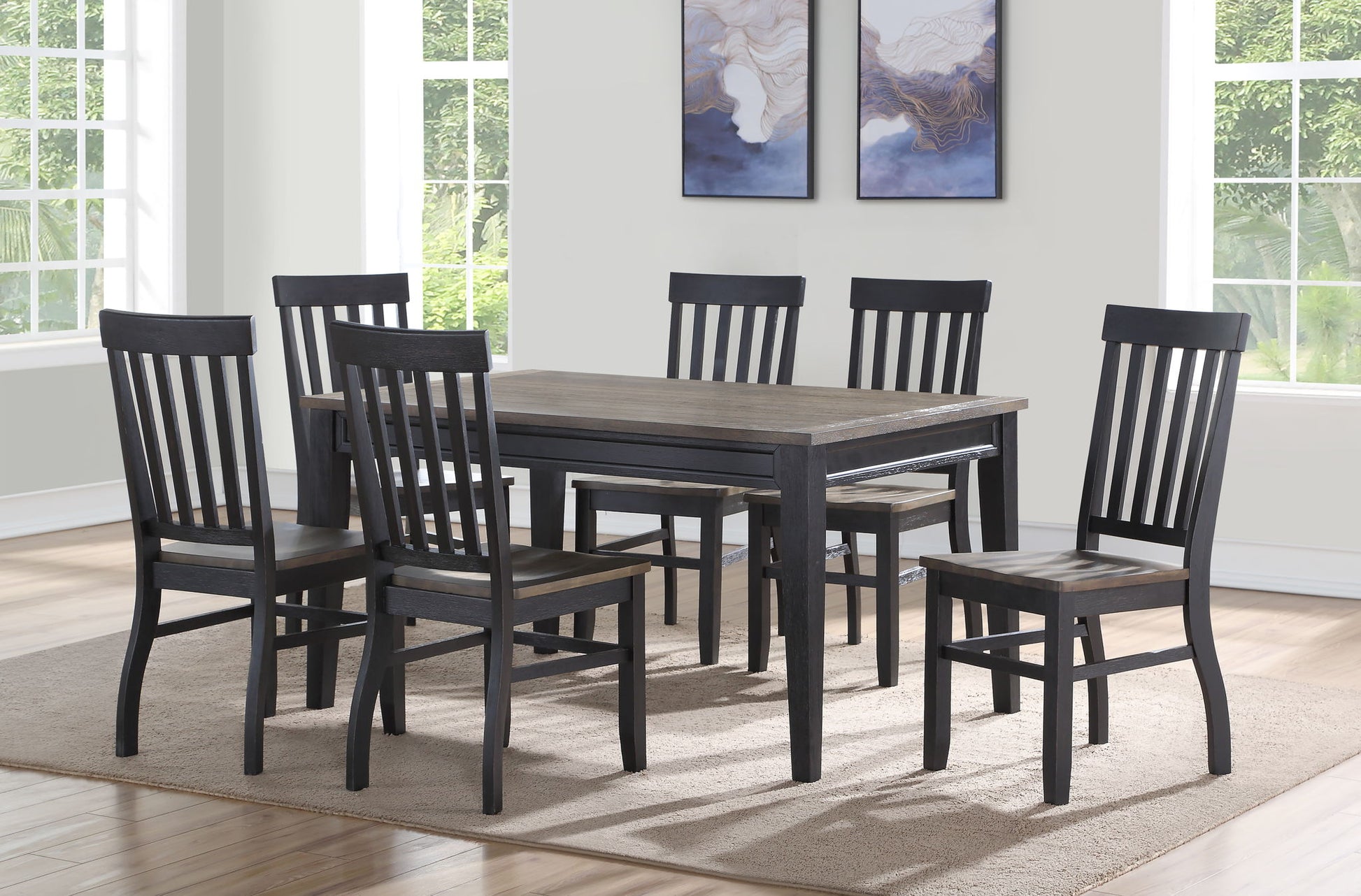 Raven - Noir Dining Table - Dark Brown - Hornell Furniture Outlet