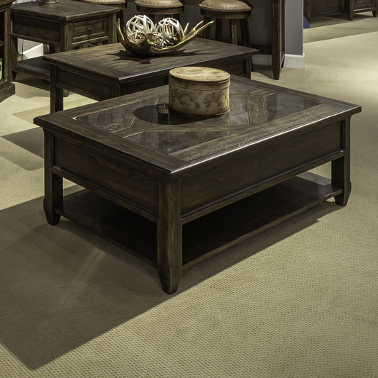 Paradise Valley - Rectangular Cocktail Table - Dark Brown - Hornell Furniture Outlet