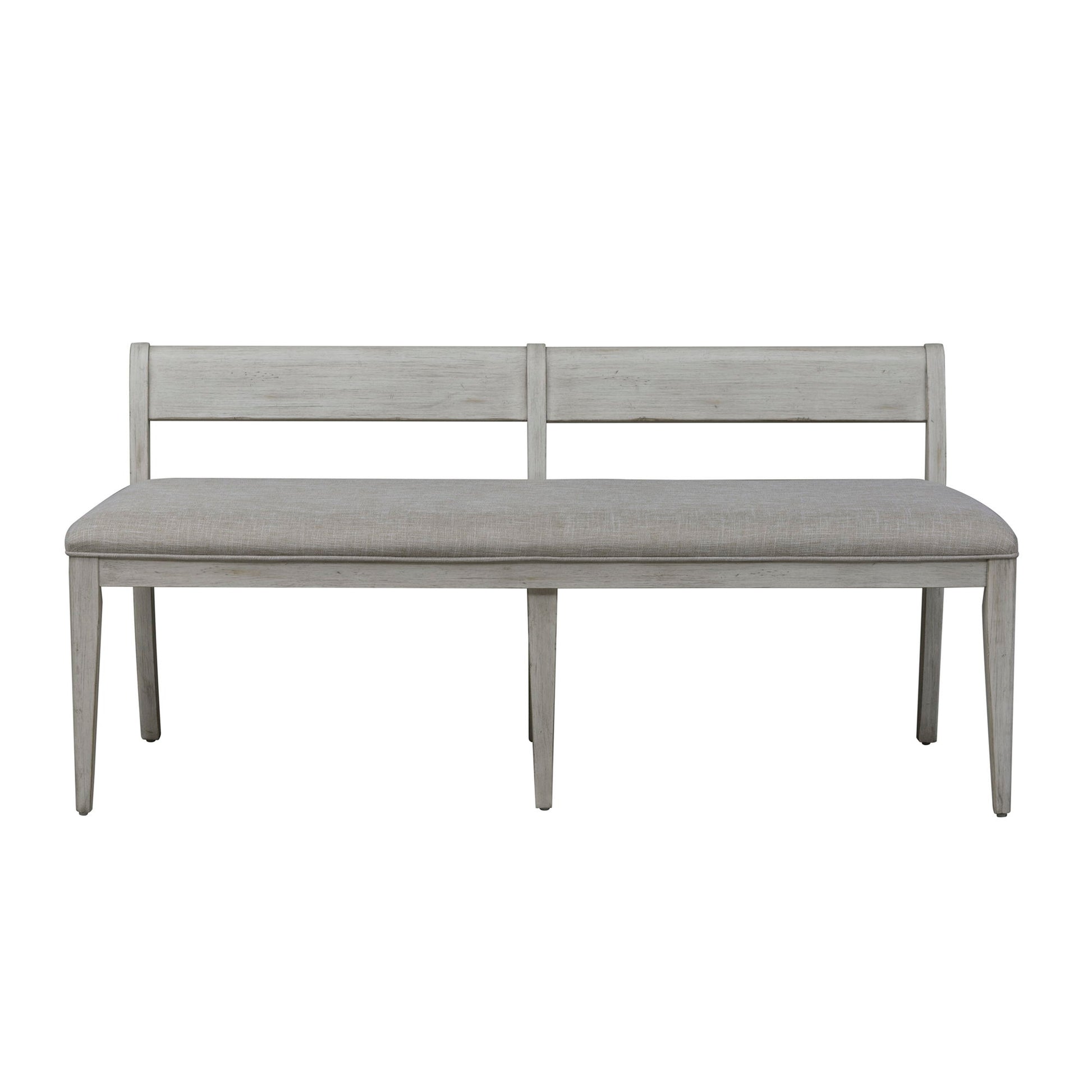 Farmhouse Reimagined - Upholstered Bench - White - Hornell Furniture Outlet