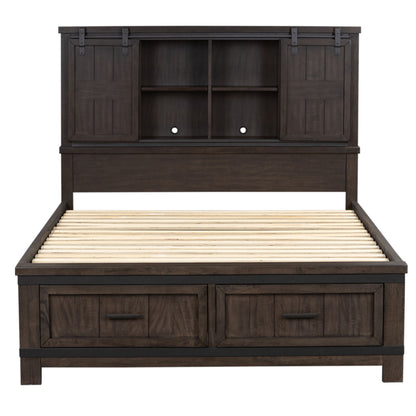 Thornwood Hills - Bookcase Bed, Dresser & Mirror - Hornell Furniture Outlet