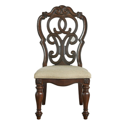 Royale - Side Chair (Set of 2) - Dark Brown - Hornell Furniture Outlet