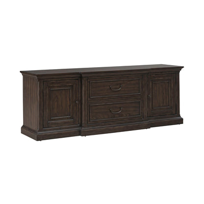Paradise Valley - 78" Entertainment Console - Dark Brown - Hornell Furniture Outlet