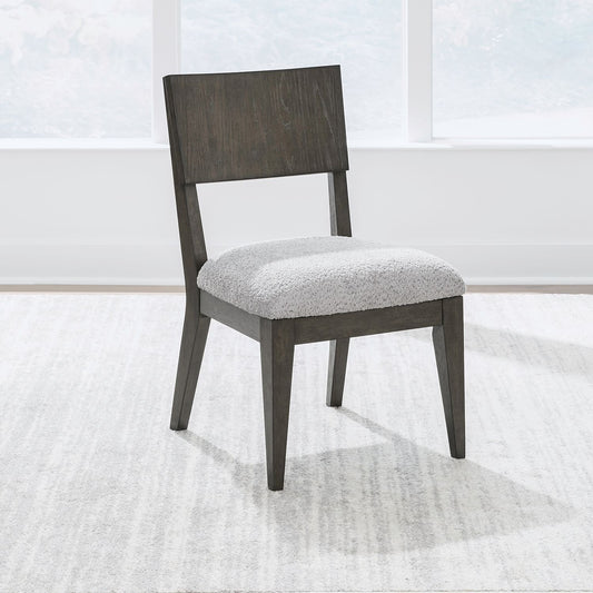 Cascade Falls - Panel Back Side Chair (RTA) - Brown - Hornell Furniture Outlet