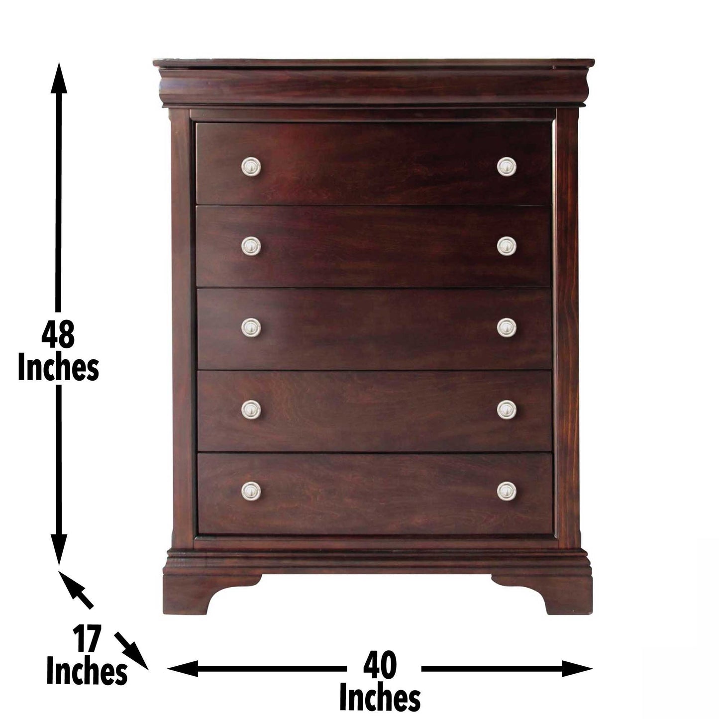Dominique - Chest - Dark Brown - Hornell Furniture Outlet