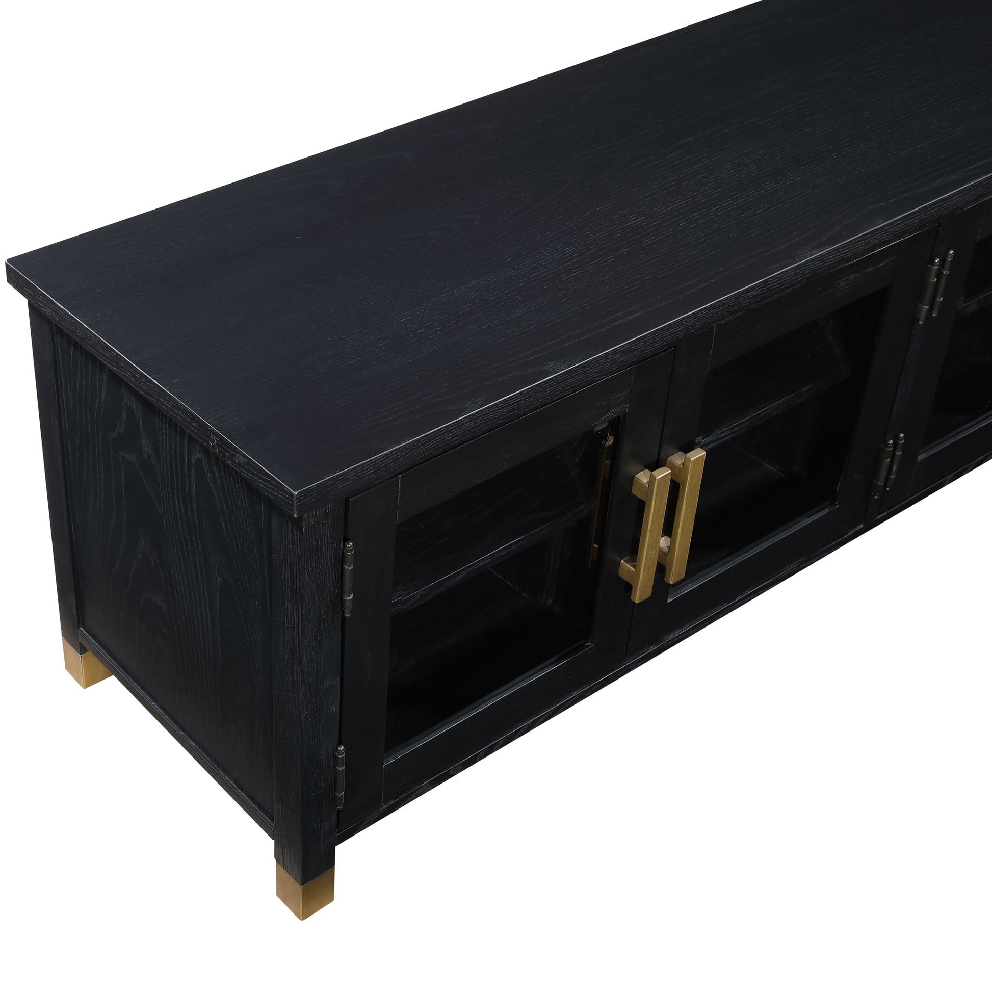 Yves - TV Stand - Black - Hornell Furniture Outlet