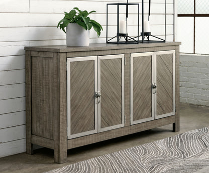 Krystanza - Weathered Gray - Dining Room Server - Hornell Furniture Outlet