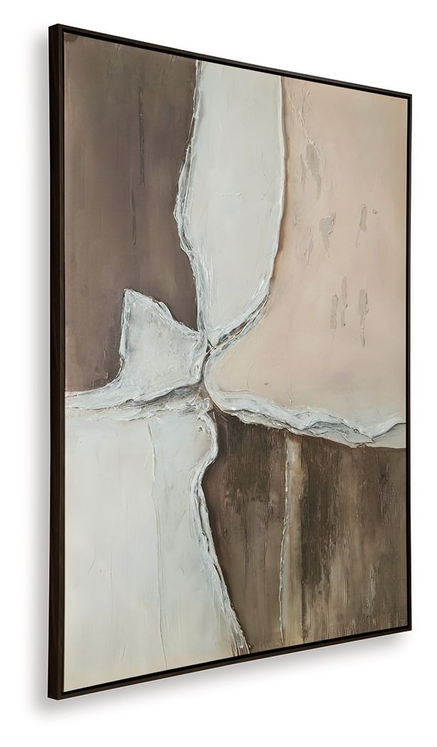 Junward - Brown / Tan / White - Wall Art - Hornell Furniture Outlet