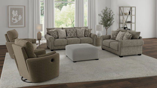 Barrett - Loveseat - Stone - Hornell Furniture Outlet