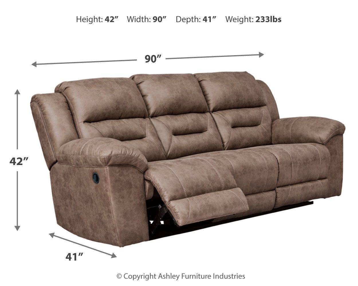 Stoneland - Reclining Sofa - Hornell Furniture Outlet