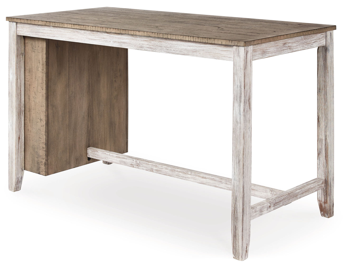 Skempton - Rectangular Counter Table With Storage - White - Hornell Furniture Outlet