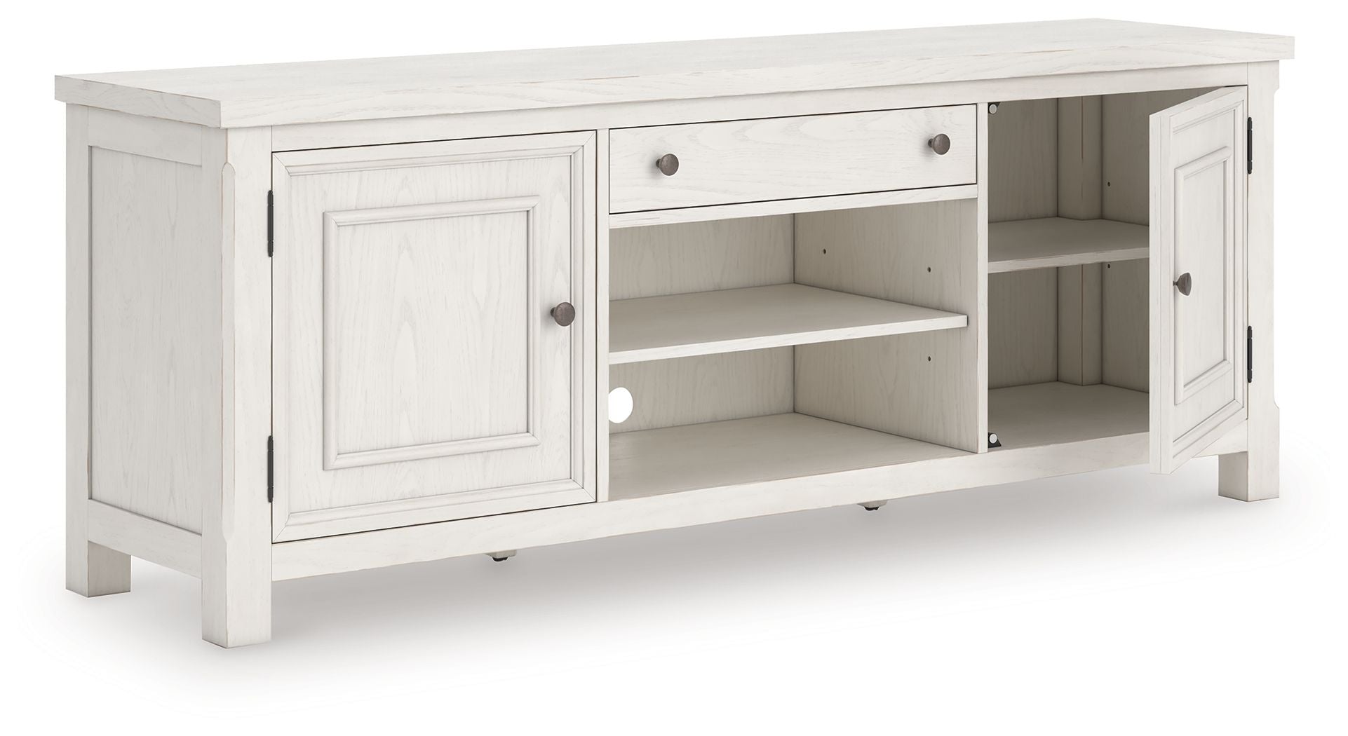 Robbinsdale - Extra Large TV Stand - Antique White - Hornell Furniture Outlet