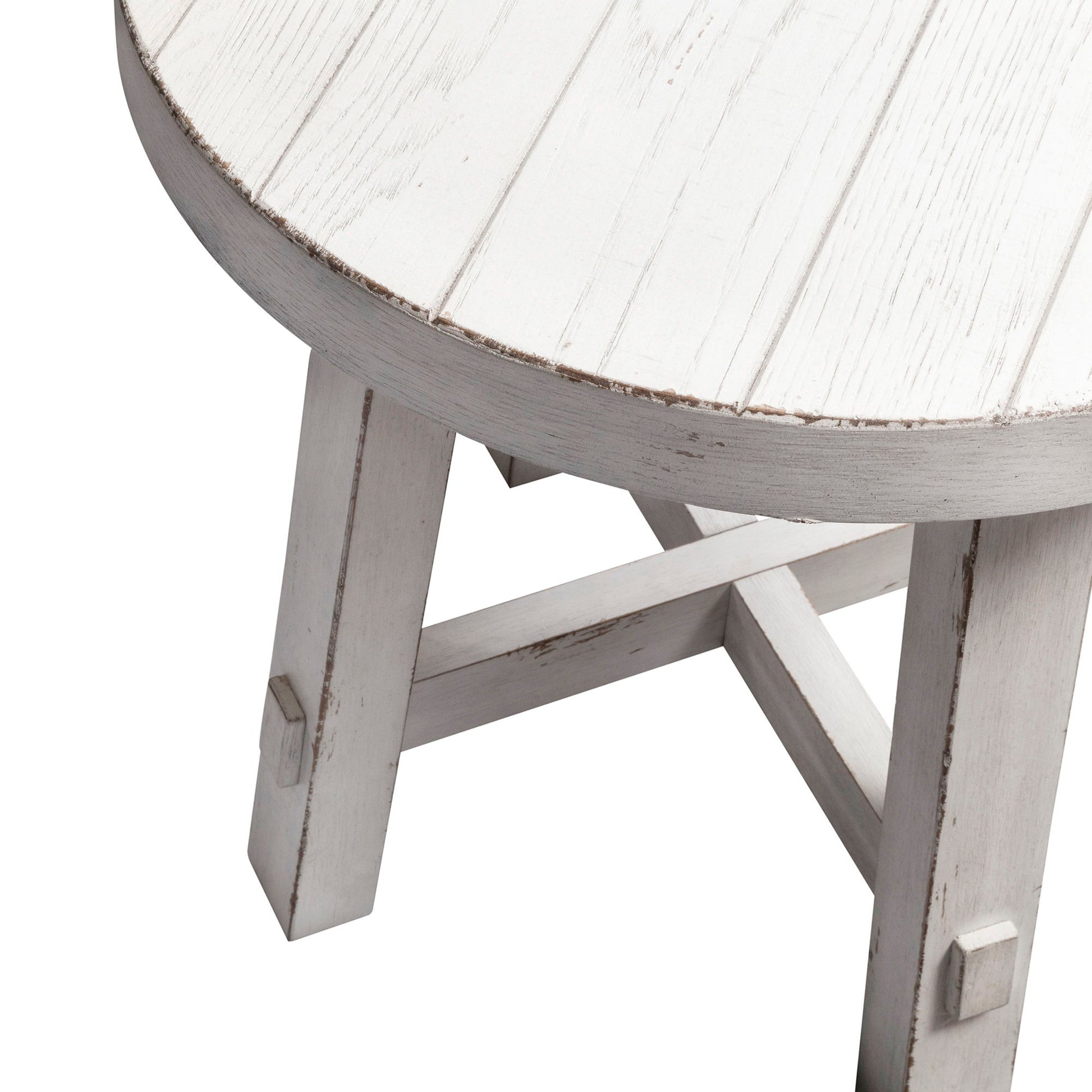 Modern Farmhouse - Splay Leg Round End Table - Hornell Furniture Outlet