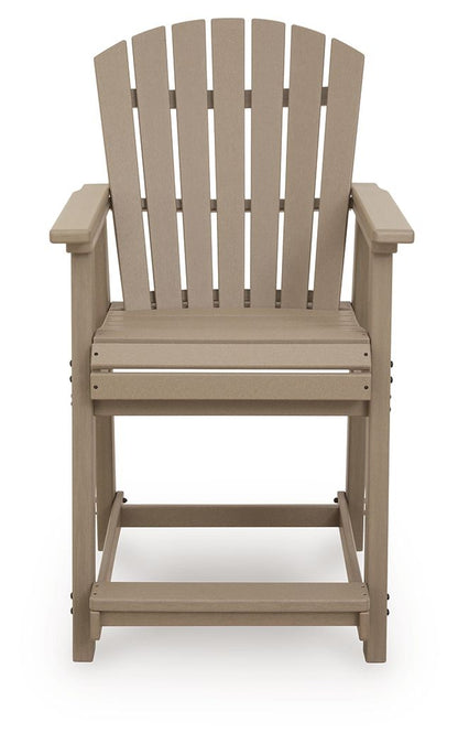 Seacliff Beach - Barstool (Set of 2) - Medium Brown - Hornell Furniture Outlet