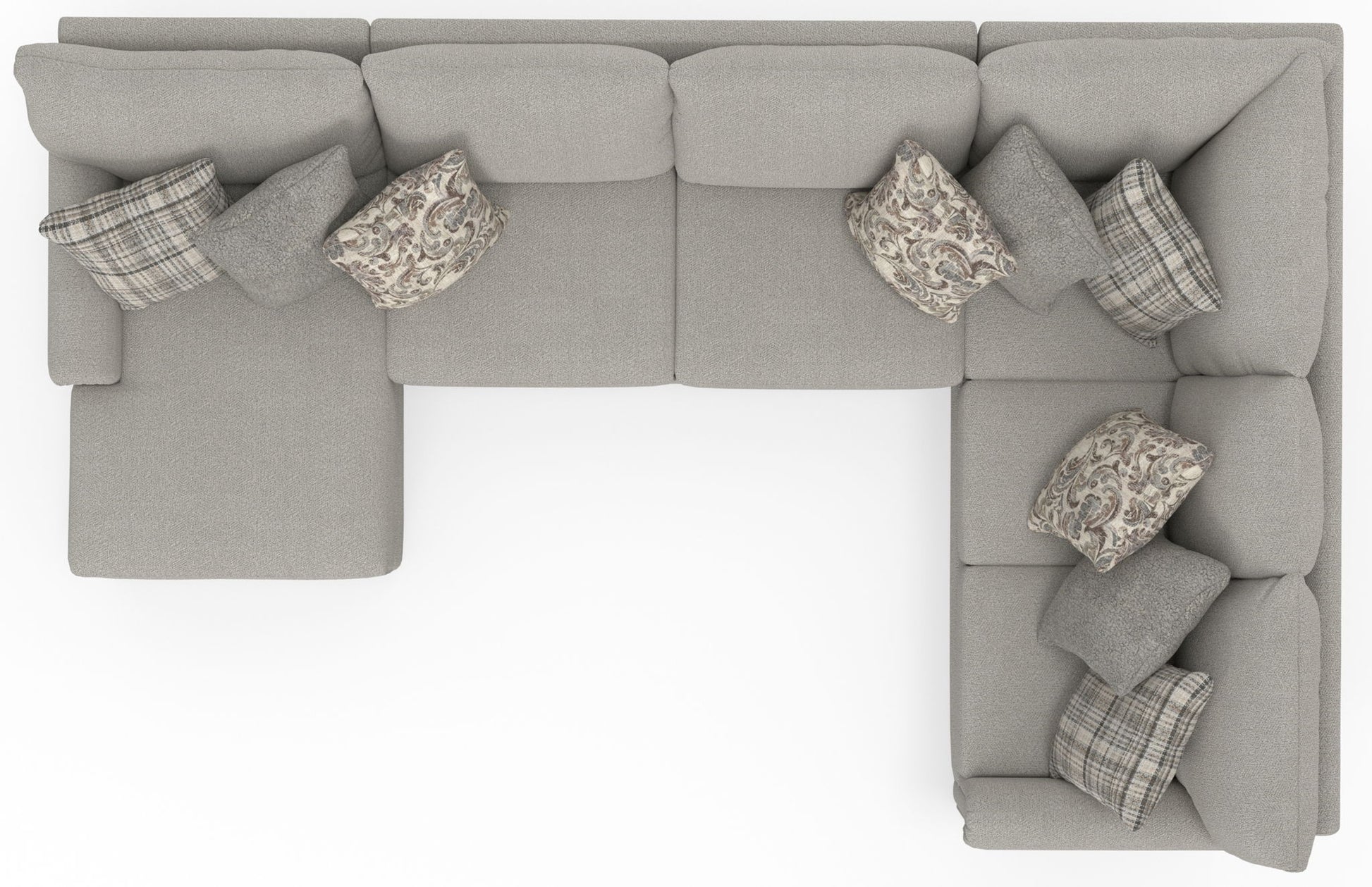 Livingston - Sectional With Comfort Coil Seating And Accent Pillows Included - Hornell Furniture Outlet