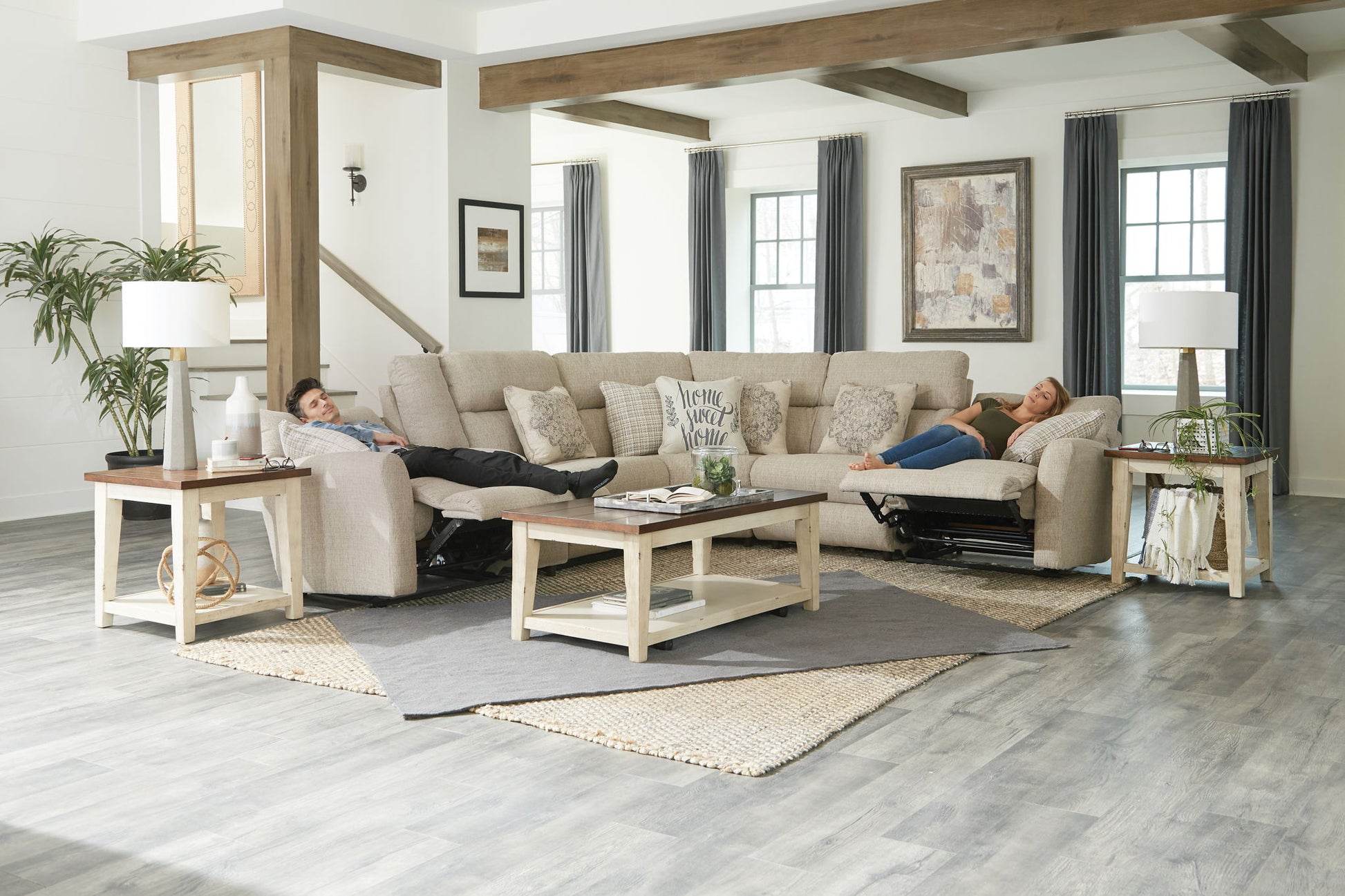 McPherson - Reclining Sectional - Hornell Furniture Outlet