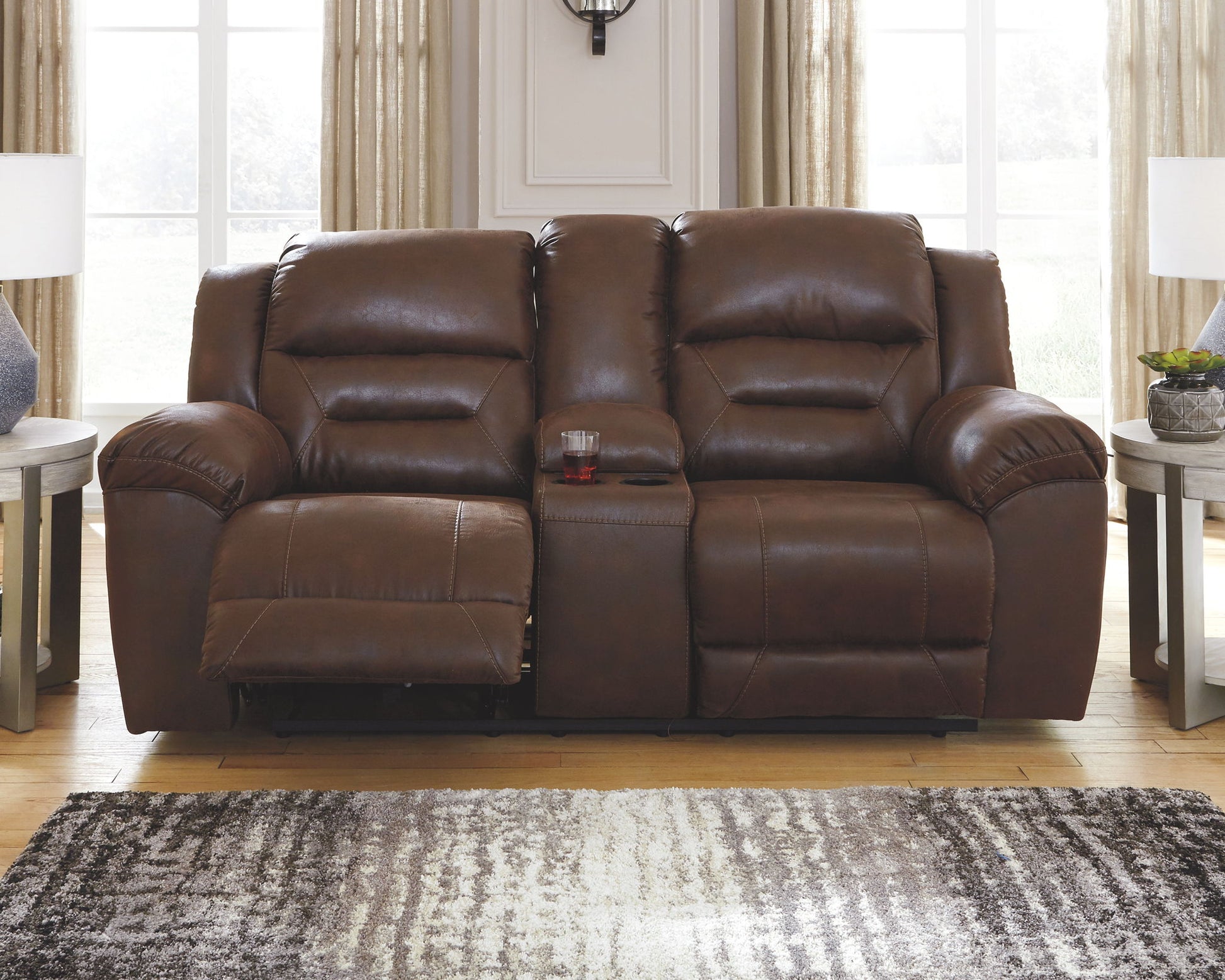 Stoneland - Power Reclining Loveseat - Hornell Furniture Outlet