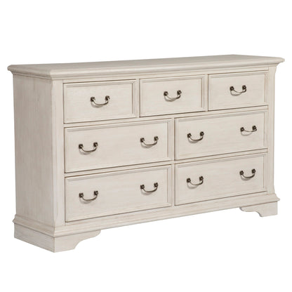 Bayside - 7 Drawer Dresser - White - Hornell Furniture Outlet