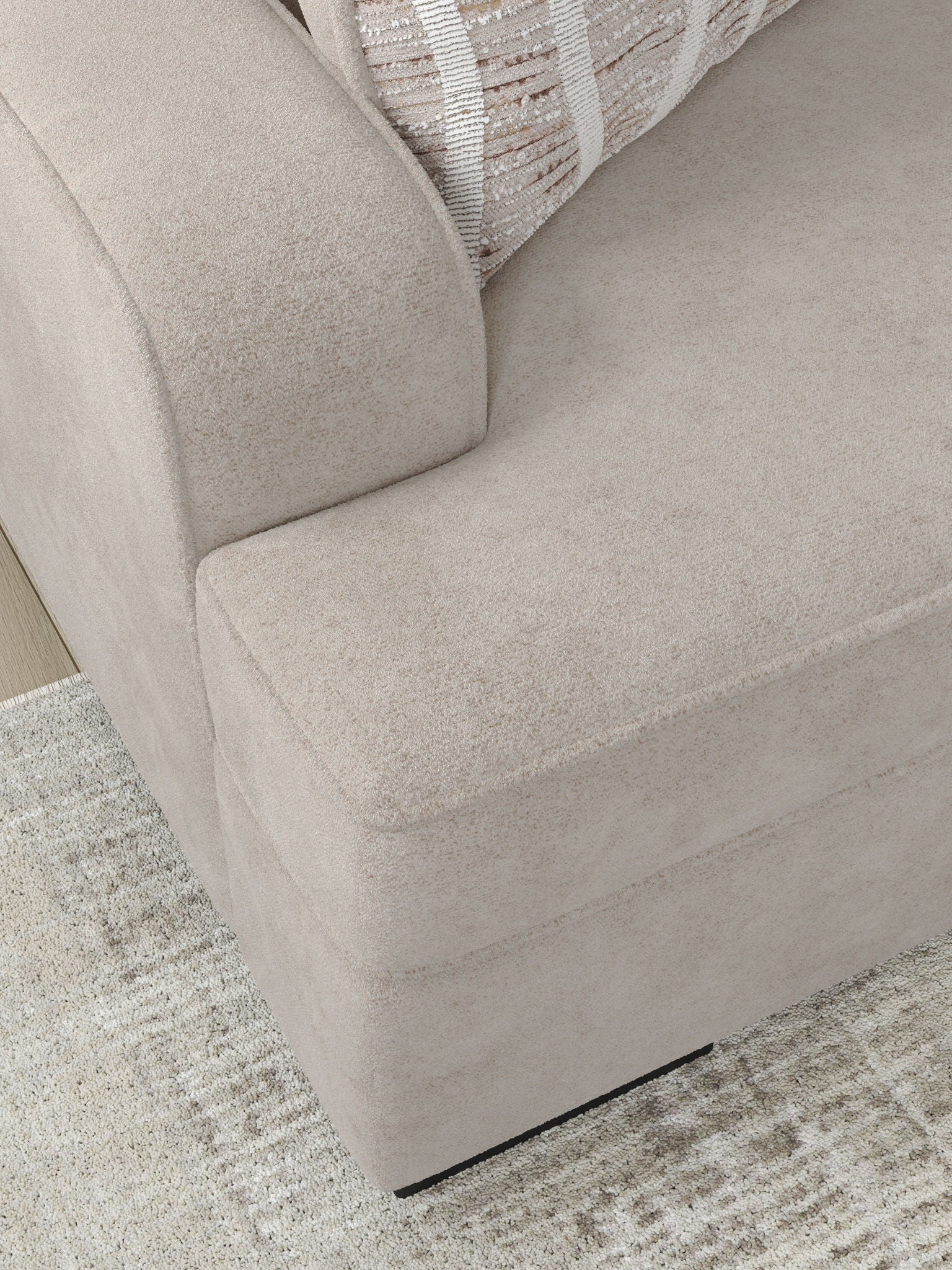 High Profile - Loveseat - Taupe - Hornell Furniture Outlet