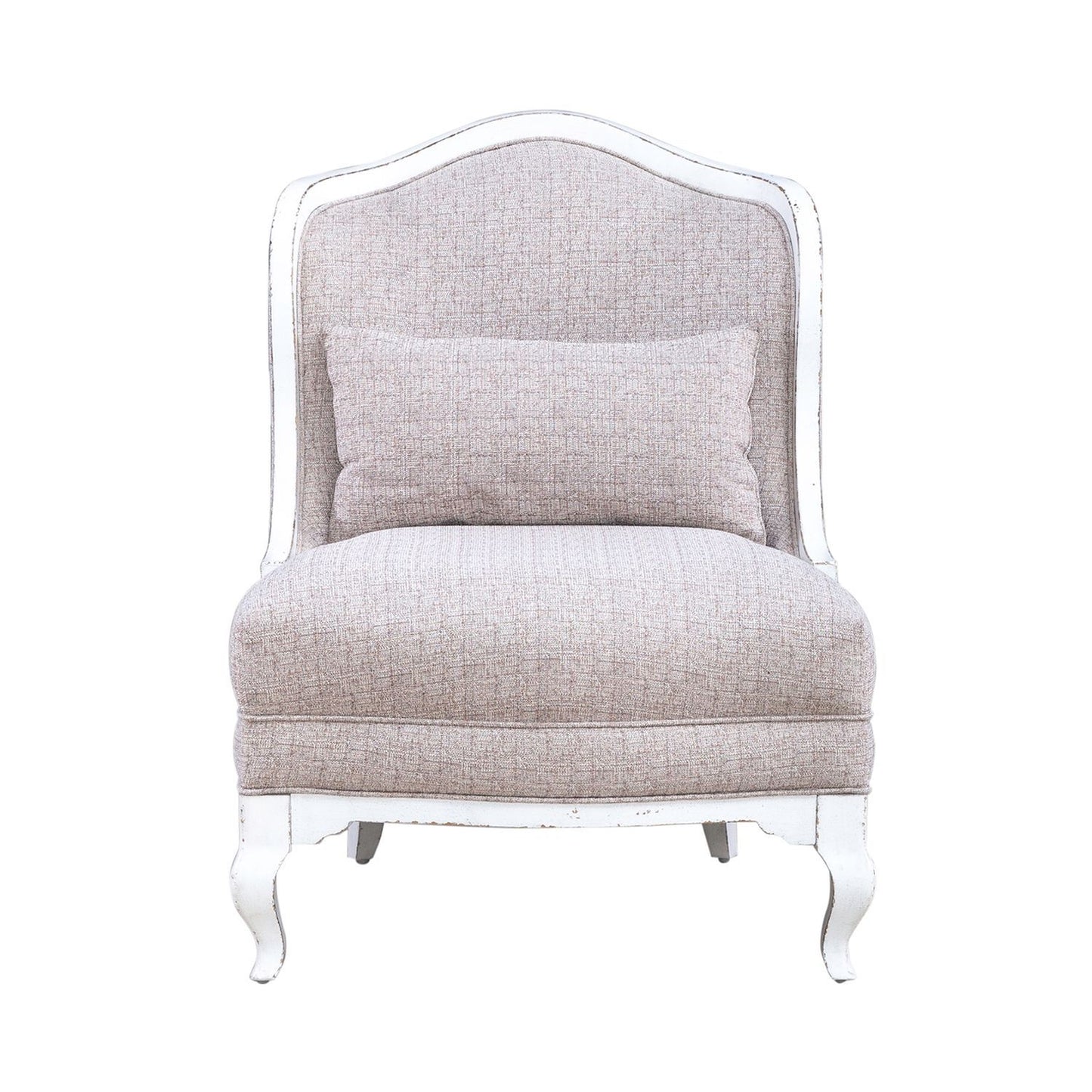 Magnolia Manor - Upholstered Accent Chair - Antique White & Weathered Bark - Hornell Furniture Outlet