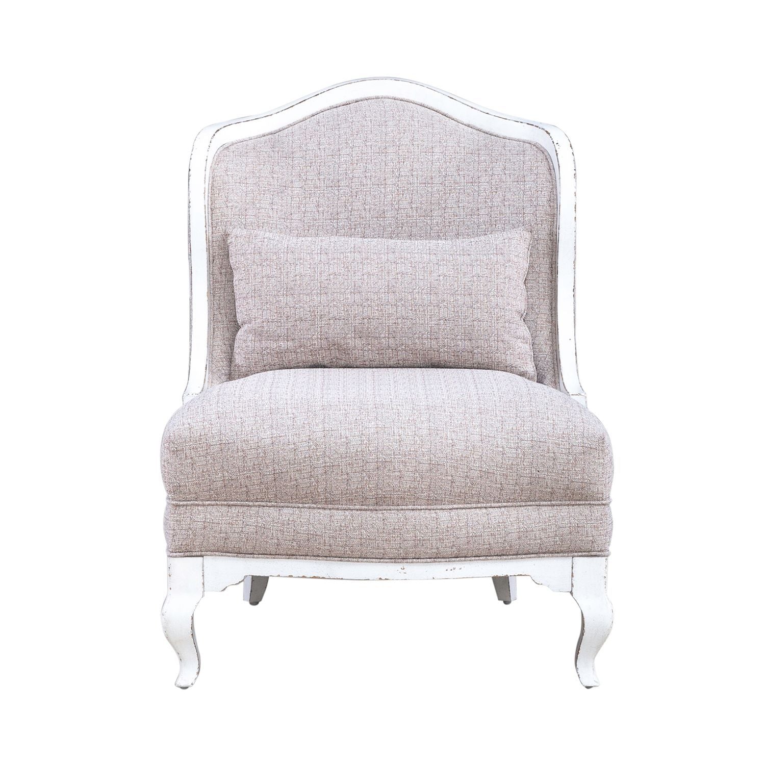 Magnolia Manor - Upholstered Accent Chair - Antique White & Weathered Bark - Hornell Furniture Outlet