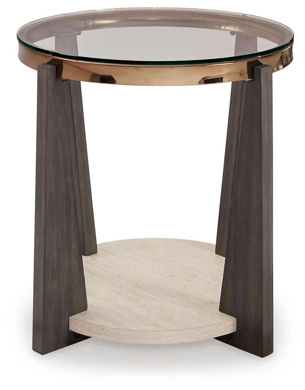 Frazwa - Multi - Round End Table - Hornell Furniture Outlet