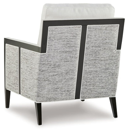 Ardenworth - Black / Ivory - Accent Chair - Hornell Furniture Outlet