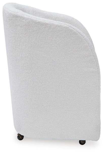 Rowanbeck - Ivory - Dining Upholstered Arm Chair (Set of 2) - Hornell Furniture Outlet