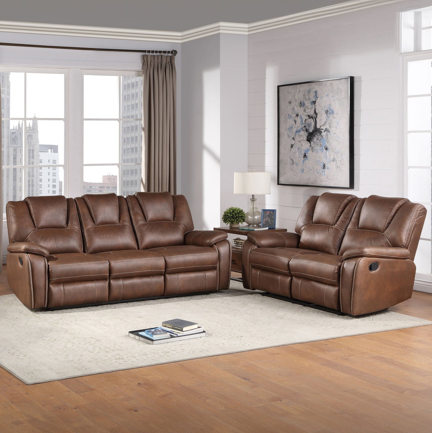 Katrine - Reclining Living Room Set - Hornell Furniture Outlet