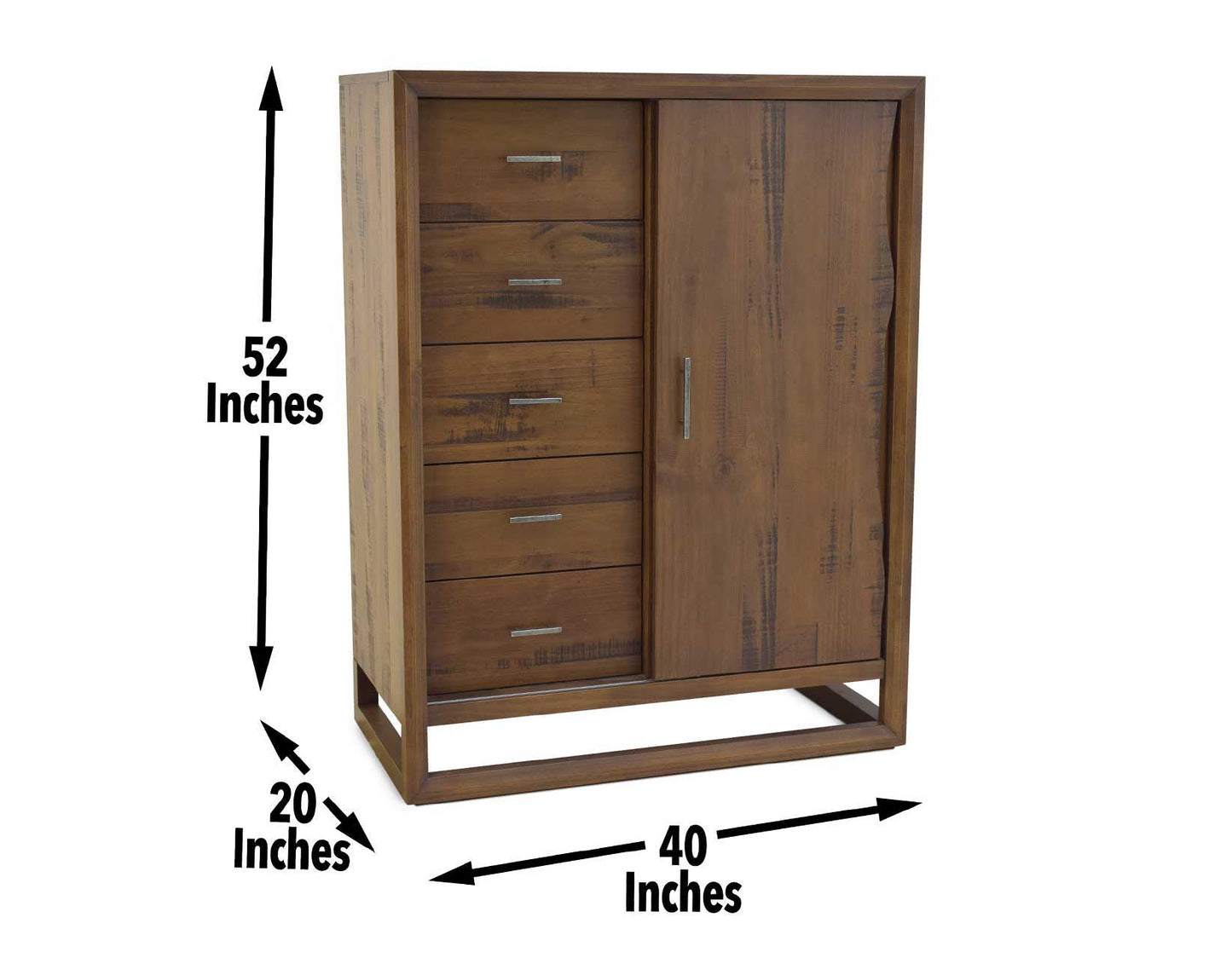 Lofton - Gentleman's Chest - Dark Brown - Hornell Furniture Outlet
