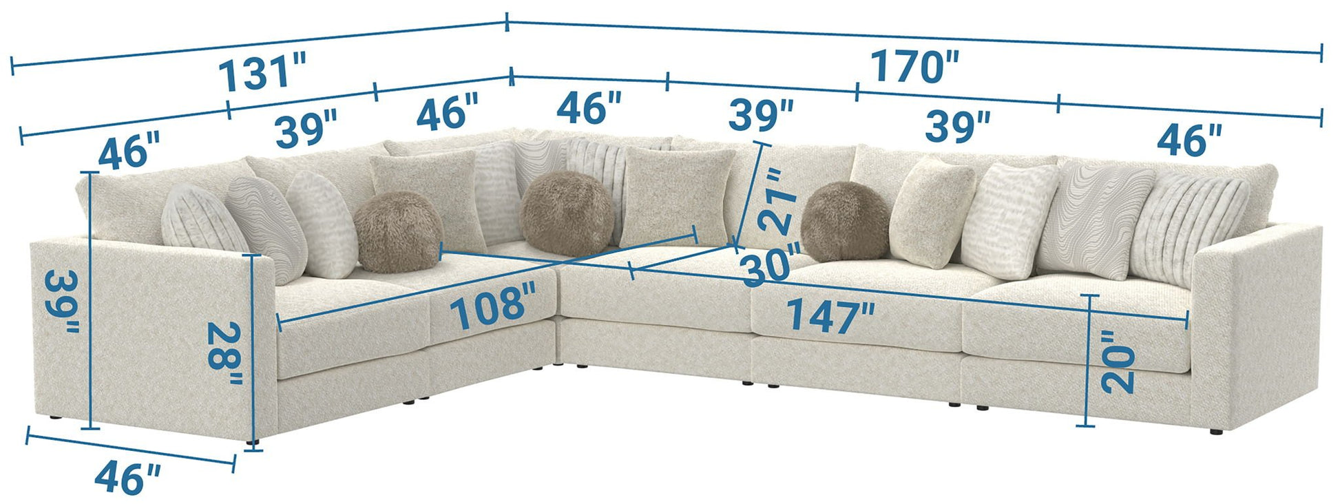 Ritzy - Modular Sofa - Hornell Furniture Outlet