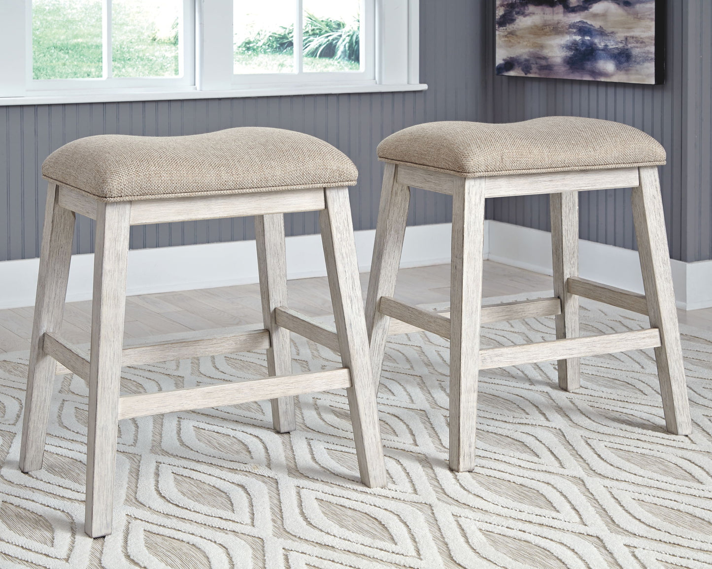 Skempton - Rectangular Counter Table With Storage Set - Hornell Furniture Outlet
