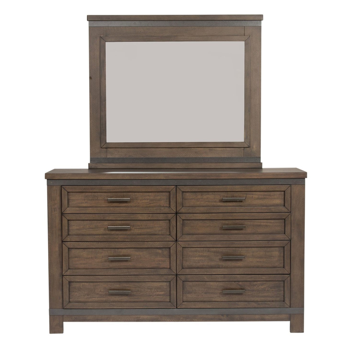 Thornwood Hills - Bookcase Bed, Dresser & Mirror - Hornell Furniture Outlet