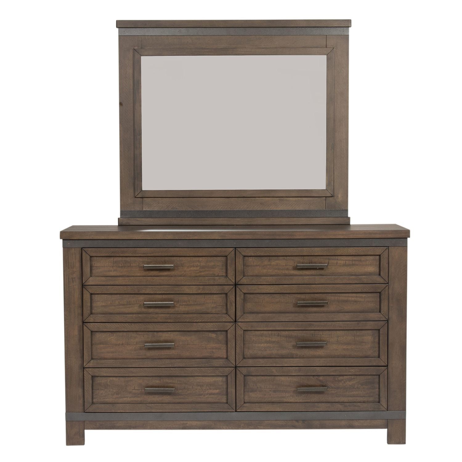 Thornwood Hills - Bookcase Bed, Dresser & Mirror - Hornell Furniture Outlet