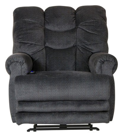 Malone - Power Lay Flat Recliner With Extended Ottoman - Hornell Furniture Outlet