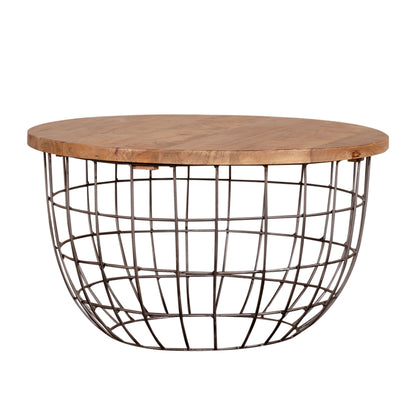 Akins - Nesting Caged Accent Tables - Light Brown - Hornell Furniture Outlet