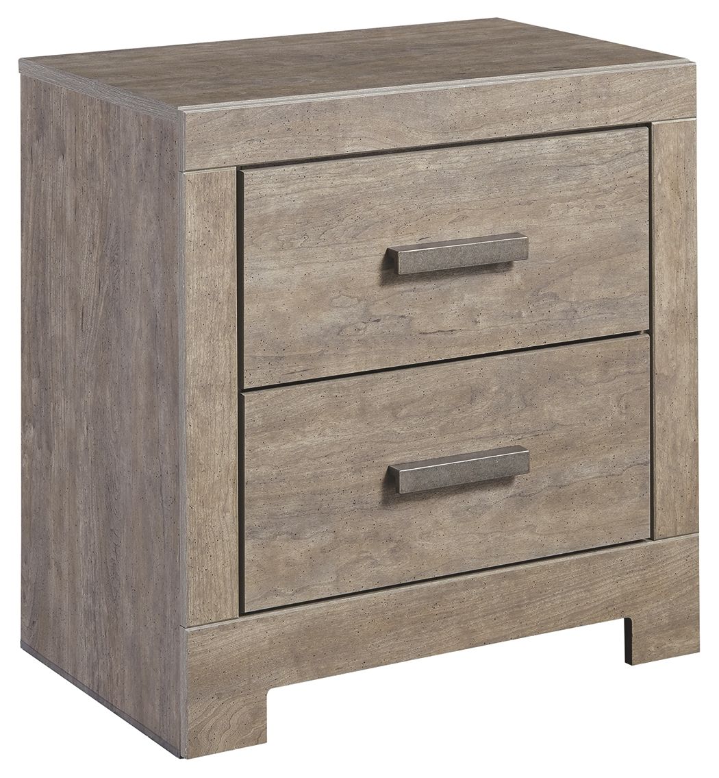 Culverbach - Gray - Two Drawer Night Stand - Hornell Furniture Outlet