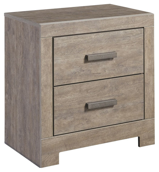 Culverbach - Gray - Two Drawer Night Stand - Hornell Furniture Outlet
