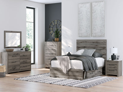 Graystorm - Panel Bed With Storage - Hornell Furniture Outlet