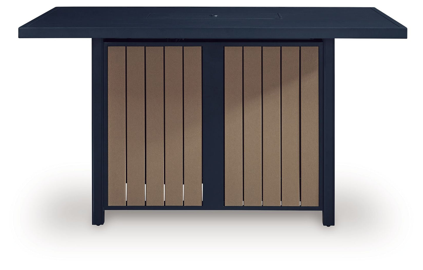 East Beach - Rectangular Bar Table With Fire Pit - Blue - Hornell Furniture Outlet